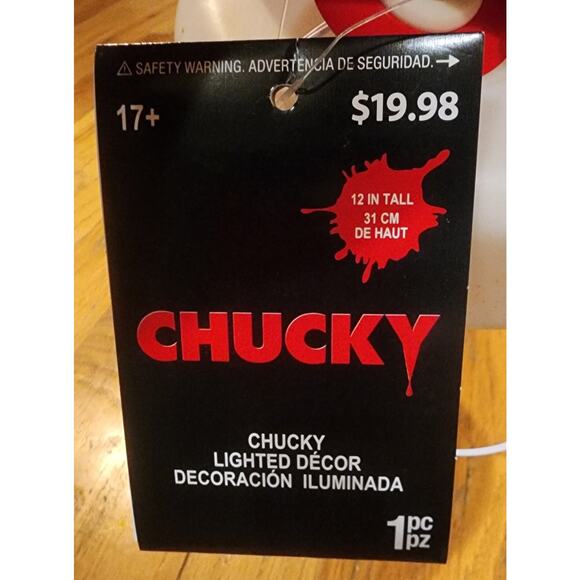 Gemmy Chucky Blow Mold 12" Halloween Decor Childs Play Universal Studios Lighted - Picture 8 of 9